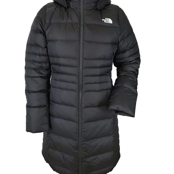 🆕 The North Face Women's Metro 2 Parka Down Long Hooded Jkt, Small, TNF Black - Picture 3 of 10